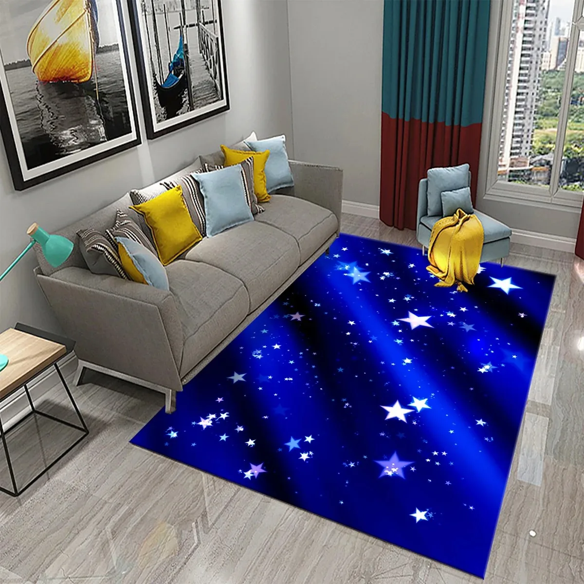 Galaxy Home Textiles - Star Carpet Space Galaxy Area Rug