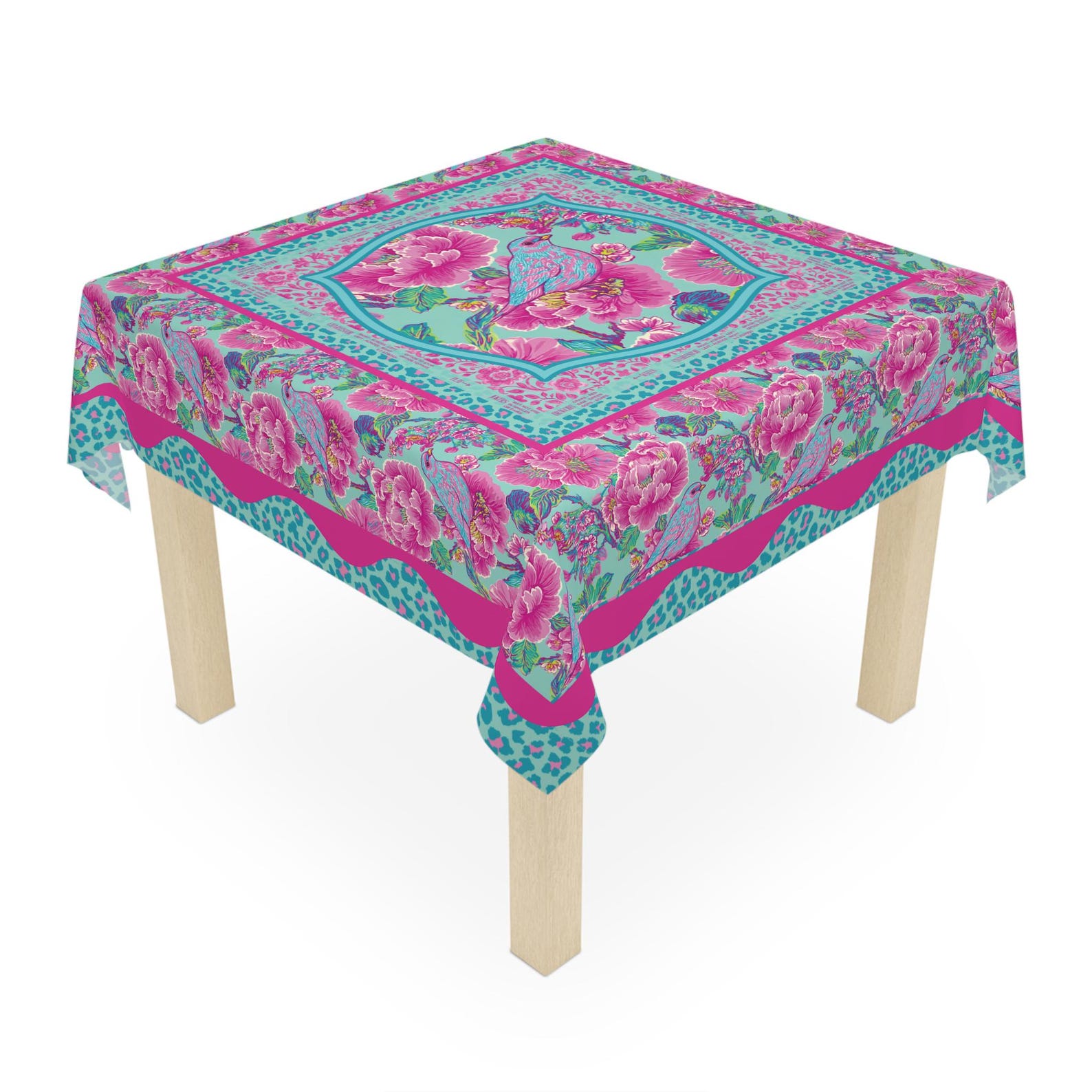Home Textiles Direct - Pink Mahjong Game Night Instructions Square