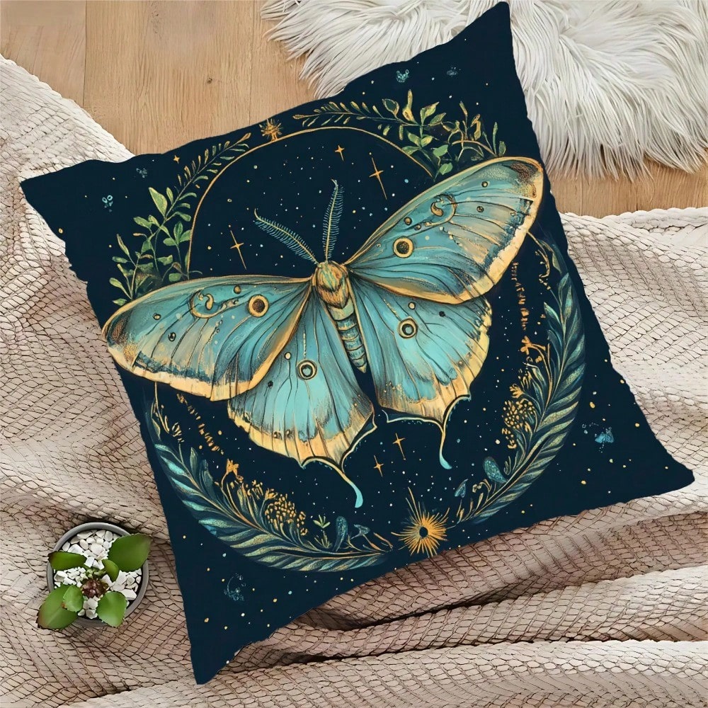 1pc 18x18 Inch Bohemian Moth & - Pillow Insert 18X18 ulasan dan harga