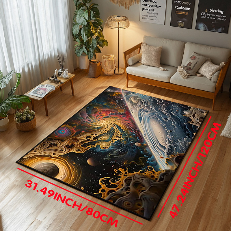 Cosmic Space Pattern Non-Slip  - Galaxy Home Textiles ulasan dan harga