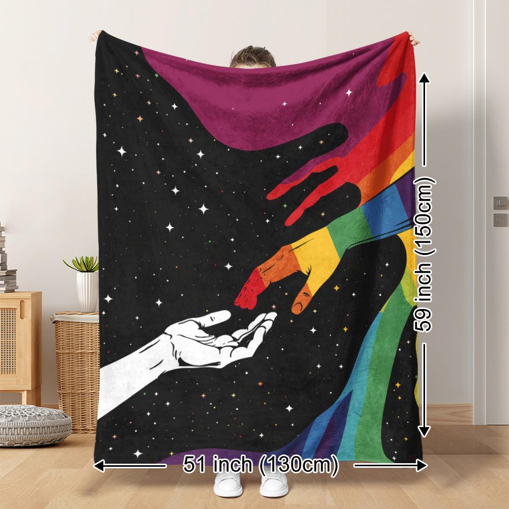 Colorful Rainbow Hands Galaxy  - Galaxy Home Textiles ulasan dan harga