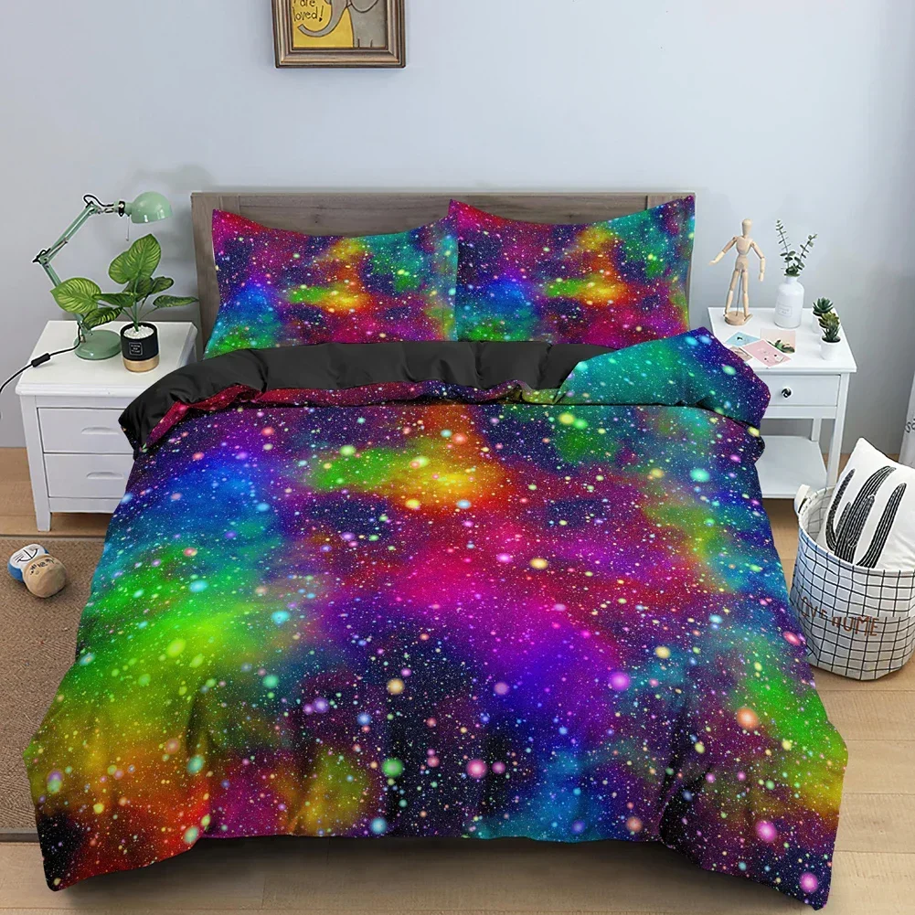 Luxury New 3D Print Galaxy Spa - Galaxy Home Textiles ulasan dan harga