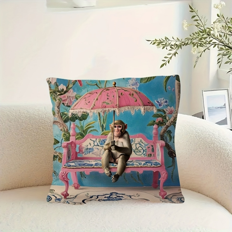 1pc, Retro Pink Chinese-Style  - Pillow Insert 18X18 ulasan dan harga