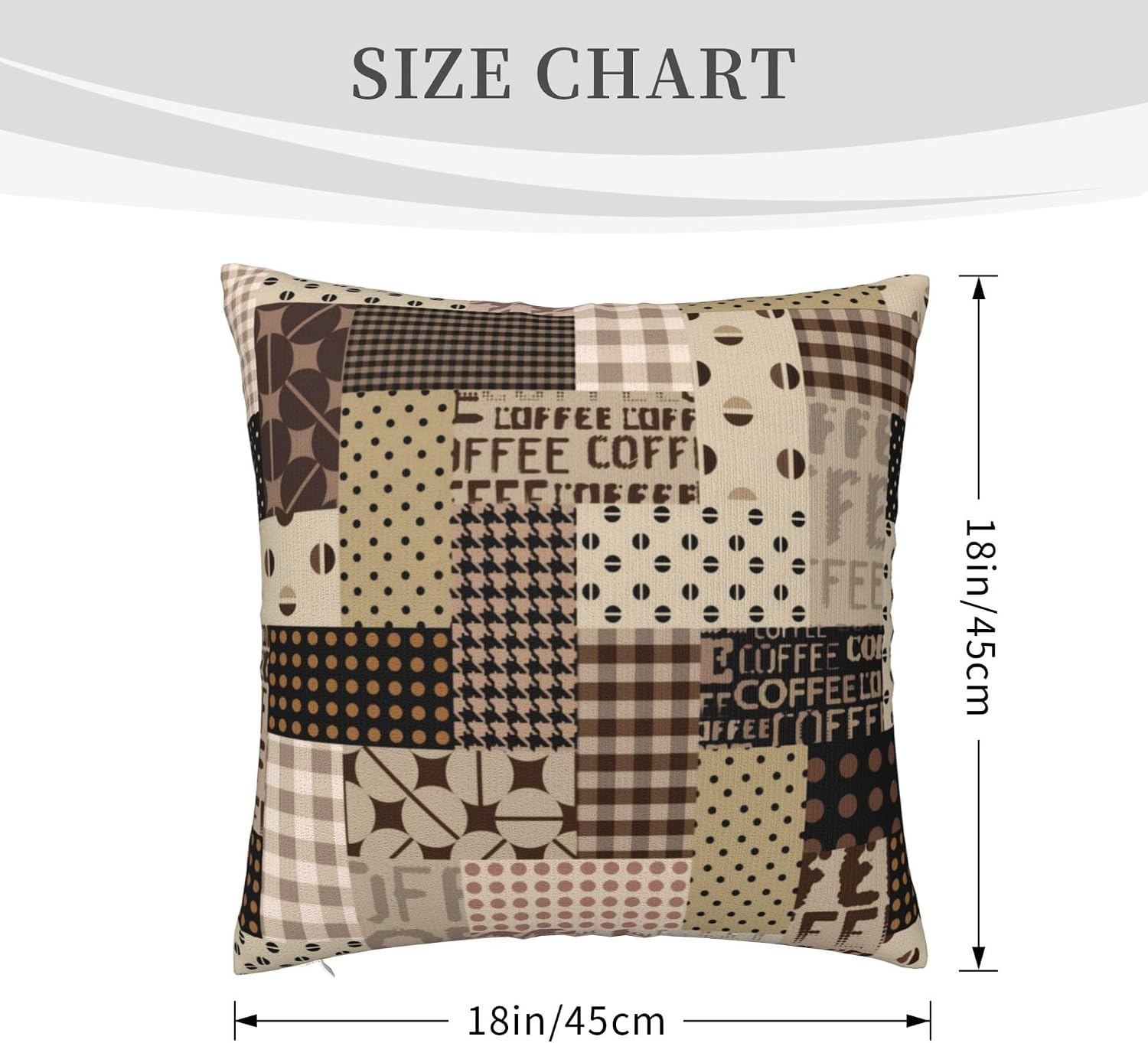 Coffee Time Throw Pillow Cover - Pillow Insert 18X18 ulasan dan harga