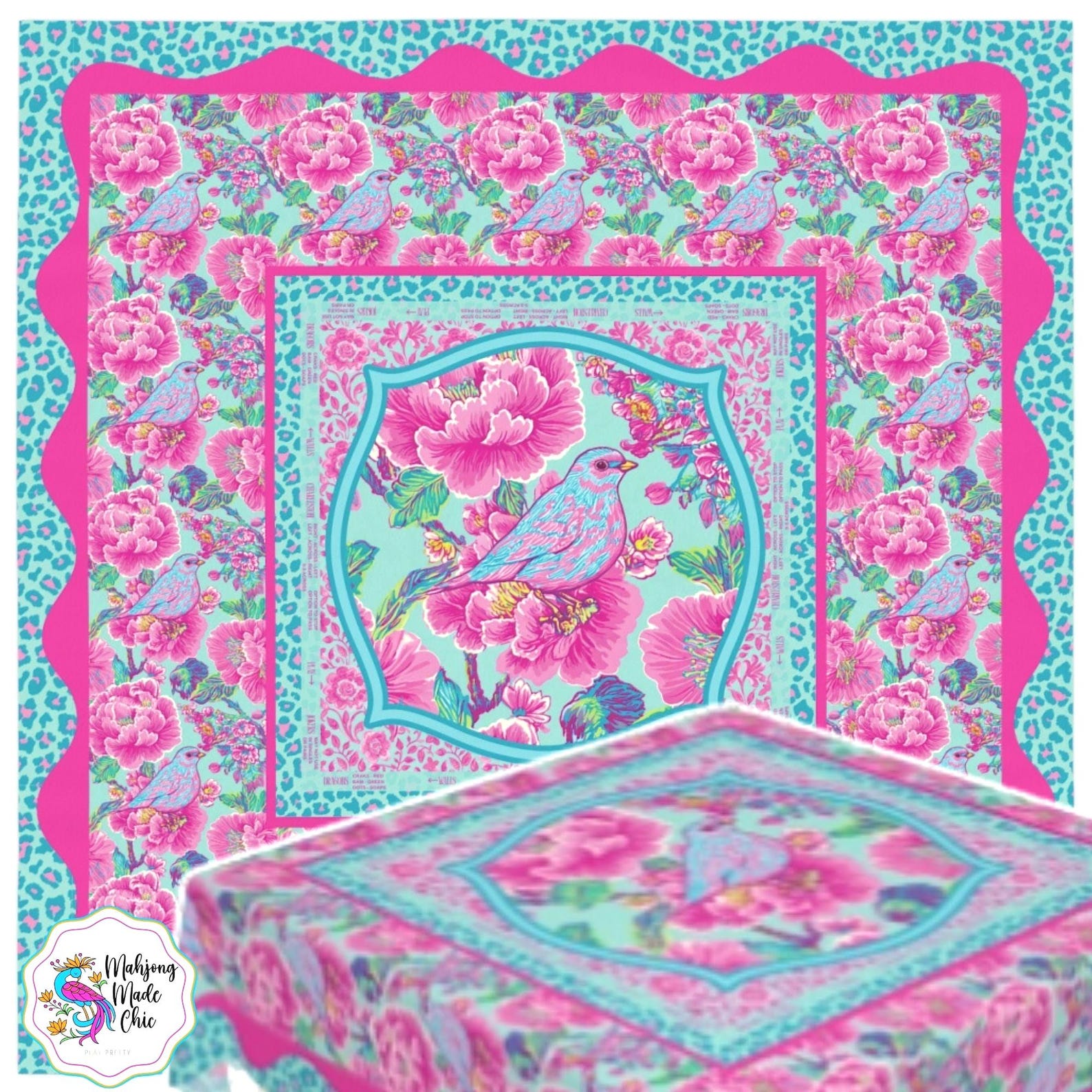 Pink Mahjong Game Night Instru - Home Textiles Direct ulasan dan harga