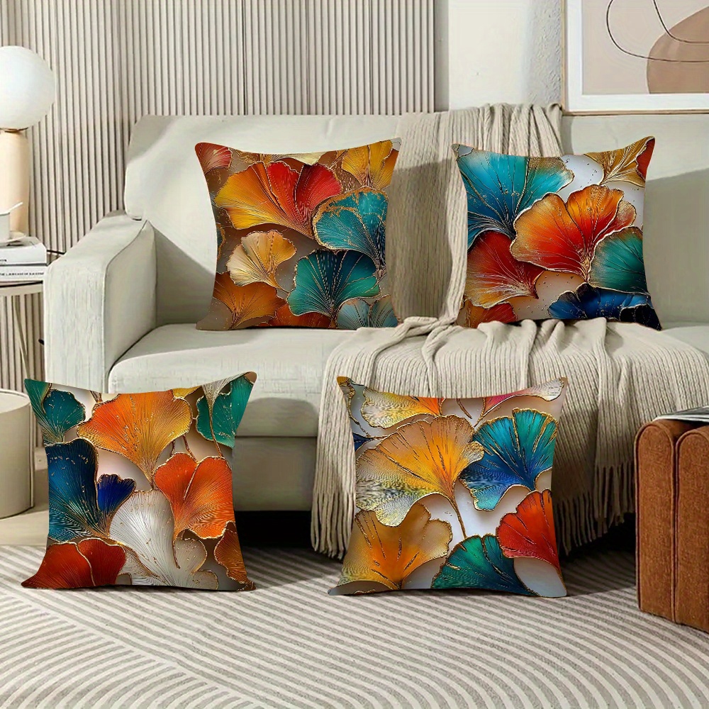 4pcs Pillowcase Set, Ginkgo Le - Pillow Insert 18X18 ulasan dan harga
