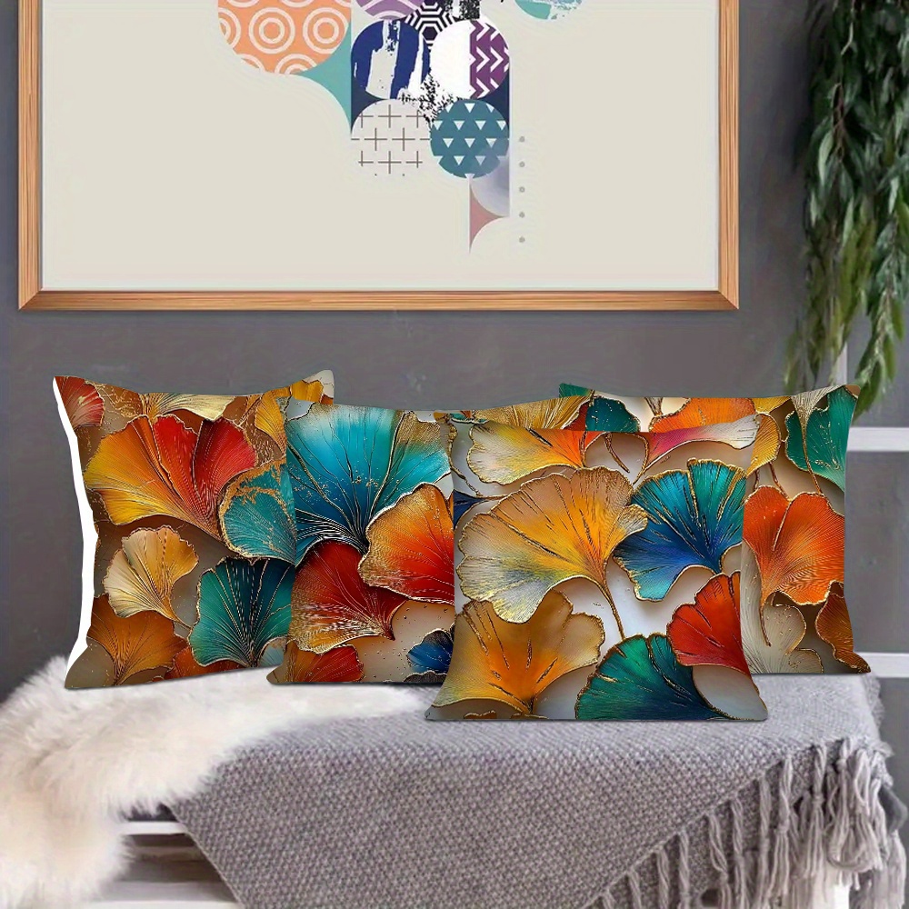 4pcs Pillowcase Set, Ginkgo Le - Pillow Insert 18X18 ulasan dan harga