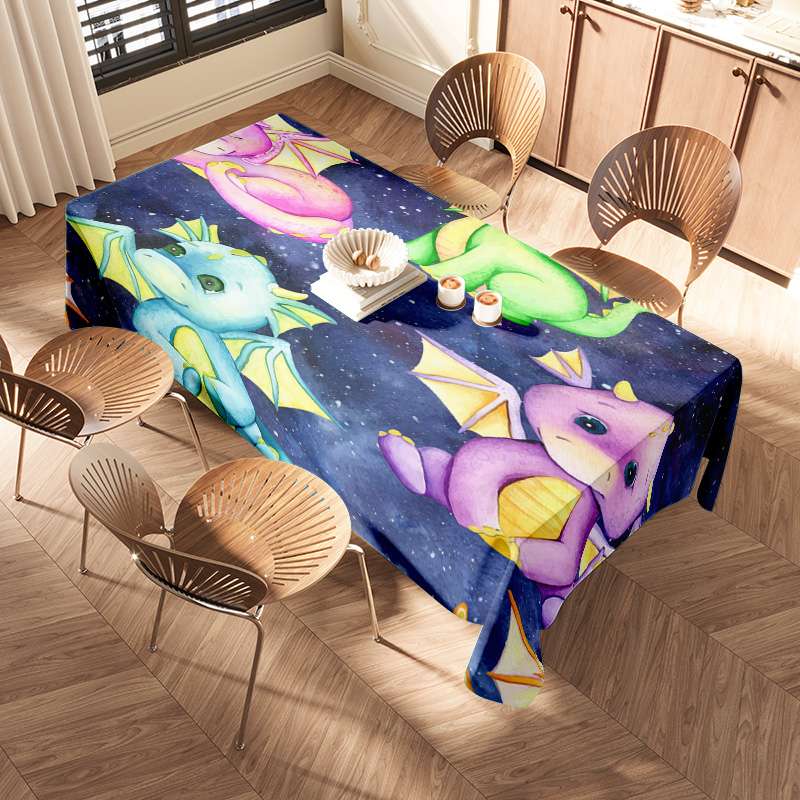 Vibrant Galaxy Unicorn Tablecl - Galaxy Home Textiles ulasan dan harga
