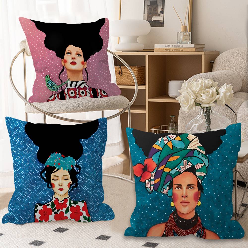 Abstract Flowers Girl fair Luc - Home Textiles Fair ulasan dan harga
