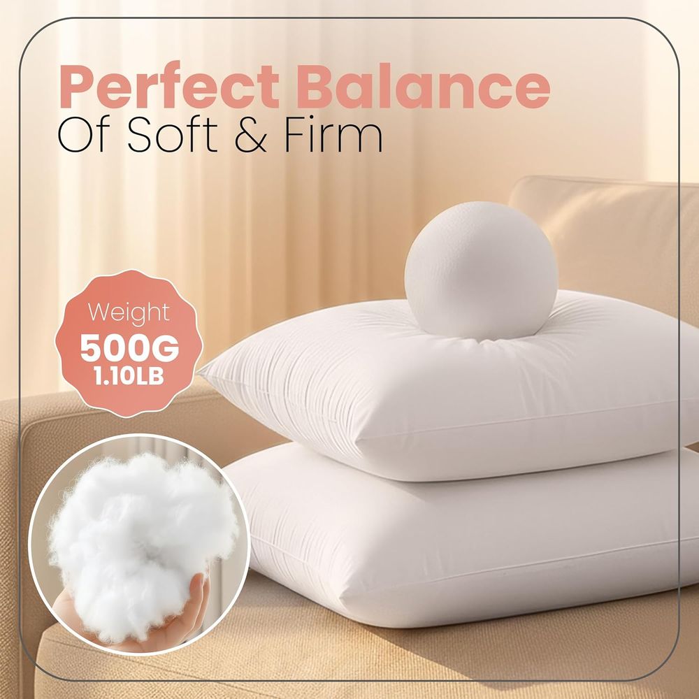 Pair of 18x18 White Pillow Ins - Pillow Insert 18X18 ulasan dan harga