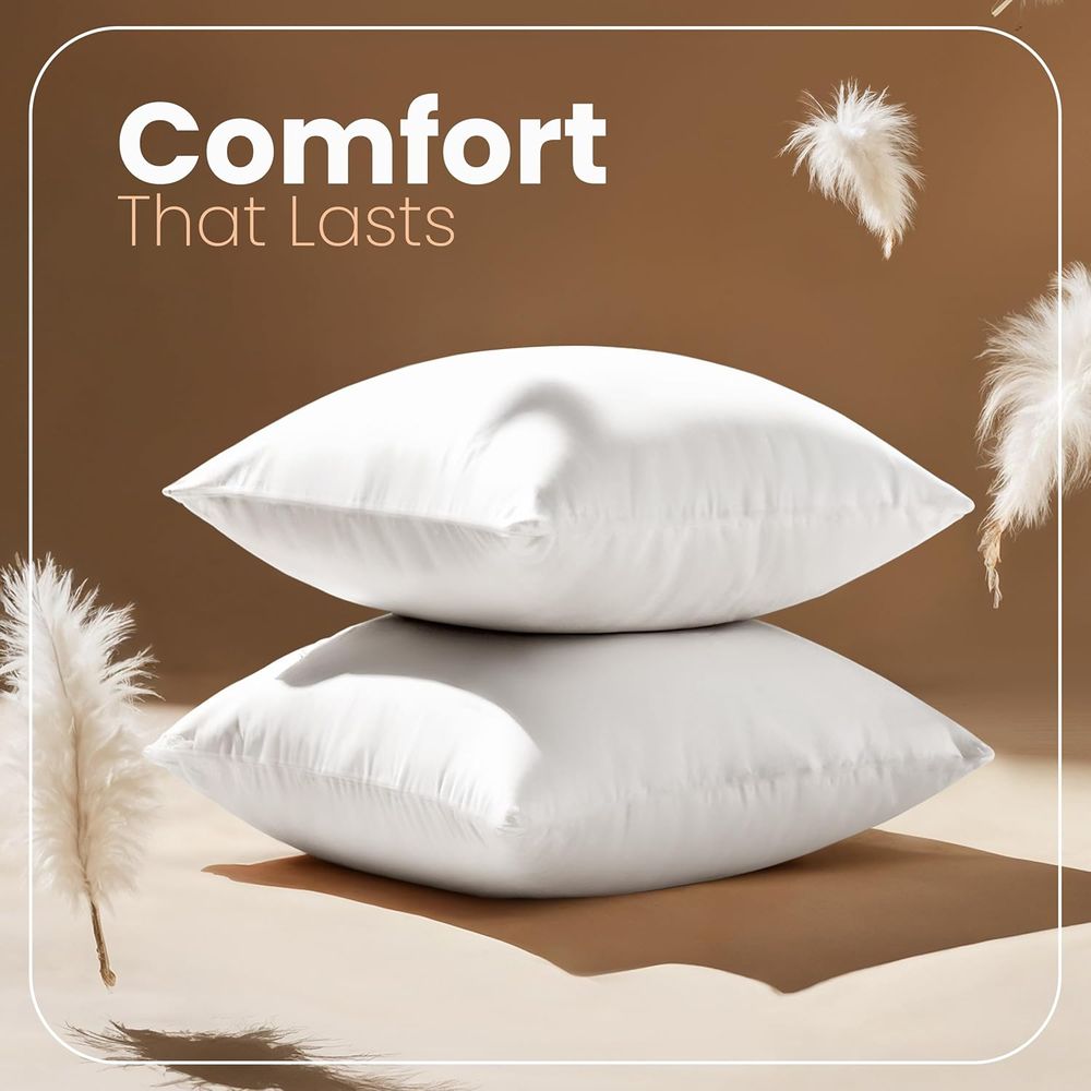 Pair of 18x18 White Pillow Ins - Pillow Insert 18X18 ulasan dan harga